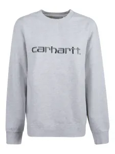 Свитер с принтом логотипа и круглым вырезом Carhartt Wip, серый