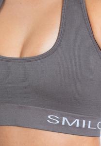 Спортивный бюстгальтер средней поддержки Azura Smilodox, антрацит