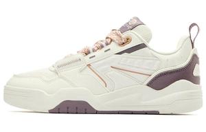 QIAODAN Кроссовки Bread Shoes с амортизацией, износостойкие, повседневные, низкие, женские, белые, фиолетовые