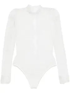 Боди с кружевом Chantilly Ana Radu, белый