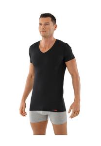 Функция майки: прохладный климат. V-образный вырез, короткий рукав Albertkreuz, черный