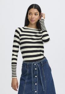 Джемпер b.young LONG CUFF, Black Mix/Beige