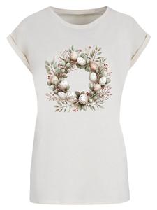 Рубашка F4NT4STIC Osterkranz Eierkranz Blumenring, песочный