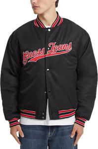 Ветровка GUESS Script Patch Varsity, Black