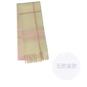 Burberry Кашемировый вязаный шарф унисекс бежевый, Beige