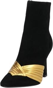 Женские стильные ботильоны Pazzion с закрытым носком, колодкой на высоком каблуке, молниями сбоку, теплыми короткими ботиночками, для работы и делового образа, размер 4-16 US, Black