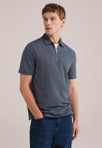 Поло WE Fashion Polo shirt, Navy Blue/Mottled Dark Blue