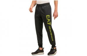 EMPORIO ARMANI Вязаные спортивные штаны мужские Black Green