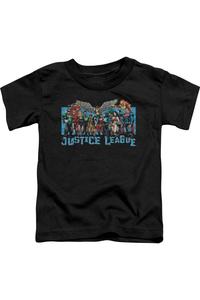 Футболка для малышей с коротким рукавом "Лига Справедливости Америки" Gildan, черный