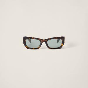 Солнцезащитные очки Miu Glimpse MIU MIU, коричневый