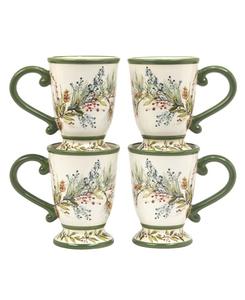 Набор из 4 кружек «Зимний лес» Certified International, мультколор