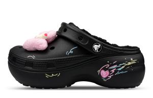 Crocs Классические женские сабо на платформе, розовый