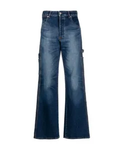 Широкие рабочие джинсы с широкими штанинами (для рентгеновского обследования) Heron Preston, синий