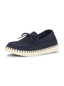 ILSE JACOBSEN Мокасины 'Tulip' в темно-синем цвете