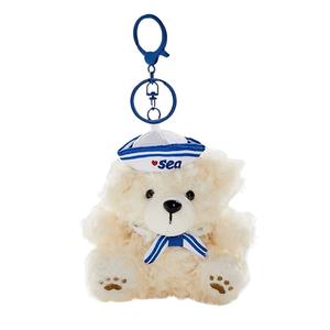 Плюшевый кулон Медвежонок Cookies коллекция Marine высота 12см X3COMMUNE, белый