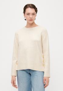 Джемпер ONLY Tall ONLRENE LIFE BUTTON O NECK , Birch Melange/Gold-Colored/Beige
