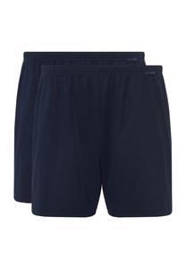 Мужские хлопковые трусы-боксеры с принтом Benefit (2 пары) CALIDA, цвет 780 Darkblue