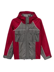 Двухцветная куртка Self-Portrait, серый