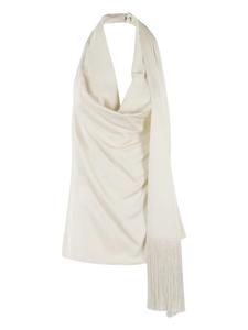 Топ Isabelle Blanche с драпировкой и бахромой, нейтральный