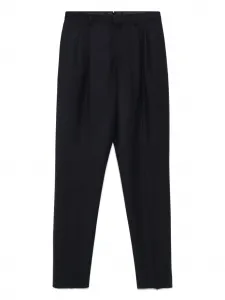 Плиссированные брюки Lardini, синий