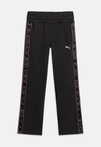 Спортивные брюки унисекс с высокой талией и тесьмой Puma, Black
