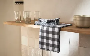 Кухонные полотенца из окрашенной нити (3 шт. в упаковке) Zara Home, серый