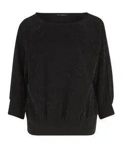 Блестящая рубашка оверсайз с вырезами Betty Barclay, черный