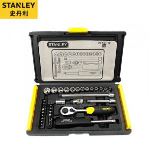 Stanley Набор из 35 предметов, метрический набор серии 6,3 мм, профессиональный ремонт машин, набор насадок для авторемонта, 94-691-22, эксклюзив для предприятия