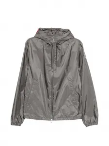 Куртка с нашивкой-логотипом Moncler, серый