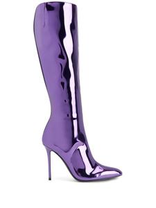Giuseppe Zanotti сапоги Brytta High 90, фиолетовый