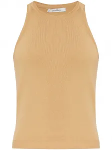 Трикотажный топ без рукавов MAX MARA, нейтральный
