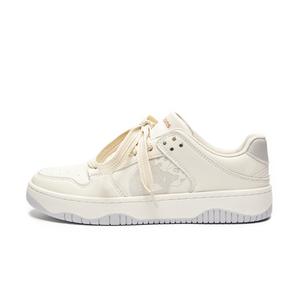 Низкие кеды для скейтбординга унисекс бело-серые LAZY BONS, бежево-серые