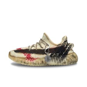 Yeezy Boost 350 Дышащие и износостойкие низкие кеды унисекс бежевый Adidas Originals