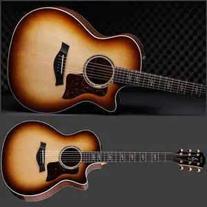 Акустико-электрогитара Taylor 414ce V Class Special Edition Grand Auditorium, окраска Shaded Edge Burst, с чехлом