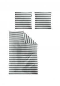 Сатиновый комплект постельного белья Mako-Satin wave-hk 8559 Irisette, 30 шалфей