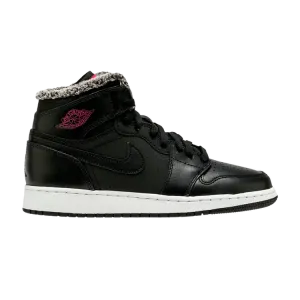 Кроссовки Air Jordan 1 Retro High GS 'Hyper Pink', черный