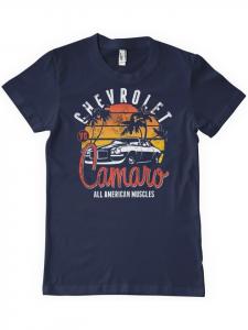 Футболка Chevrolet Sunset T-Shirt синего цвета Camaro