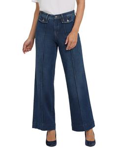 Джинсы NYDJ Petite Teresa Louvre Sapphire Wide Leg Nydj, синий