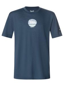 Super.natural Функциональная рубашка "Тюльпаны" темно-синего цвета