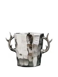 Ведерко для льда с ручкой-рогом Cu I Seeyou, металлик