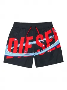Плавки-шорты с логотипом Diesel Kids, черный