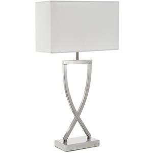 Настольная лампа tectake цвет никеля, 12/27/51,5 см