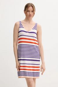 Хлопковое платье United Colors Of Benetton, фиолетовый