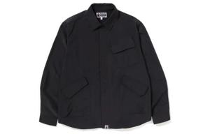 Армейская рубашка свободного кроя BAPE A Bathing Ape, оливково-зеленый