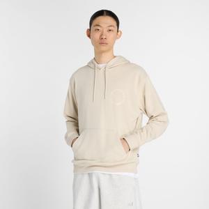 Круглый логотип Kapuzensweat New Balance, цвет timberwolf (mt51916twf)