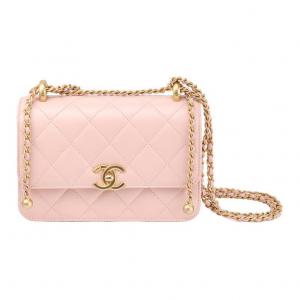 CHANEL Сумка через плечо мини женская вишневый розовый