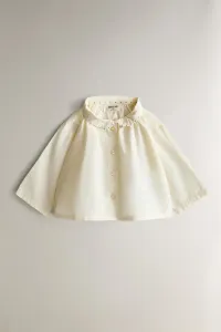 Детская блузка с кантом Zara, кремовый