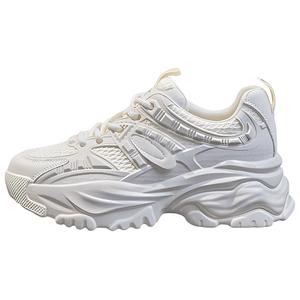 Дышащие низкие массивные кроссовки для увеличения роста для женщин LINGPAO, Beige