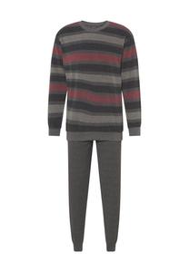 Пижама, махровая ткань, эластичный пояс, мужская Dunmore, красный