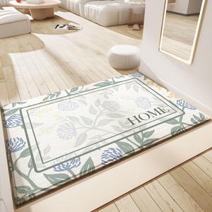 Dajiang Ковер 120х180 см для прихожей, Home Grid, Vintage Doormat, Huashi, [No Gap in Doorway]